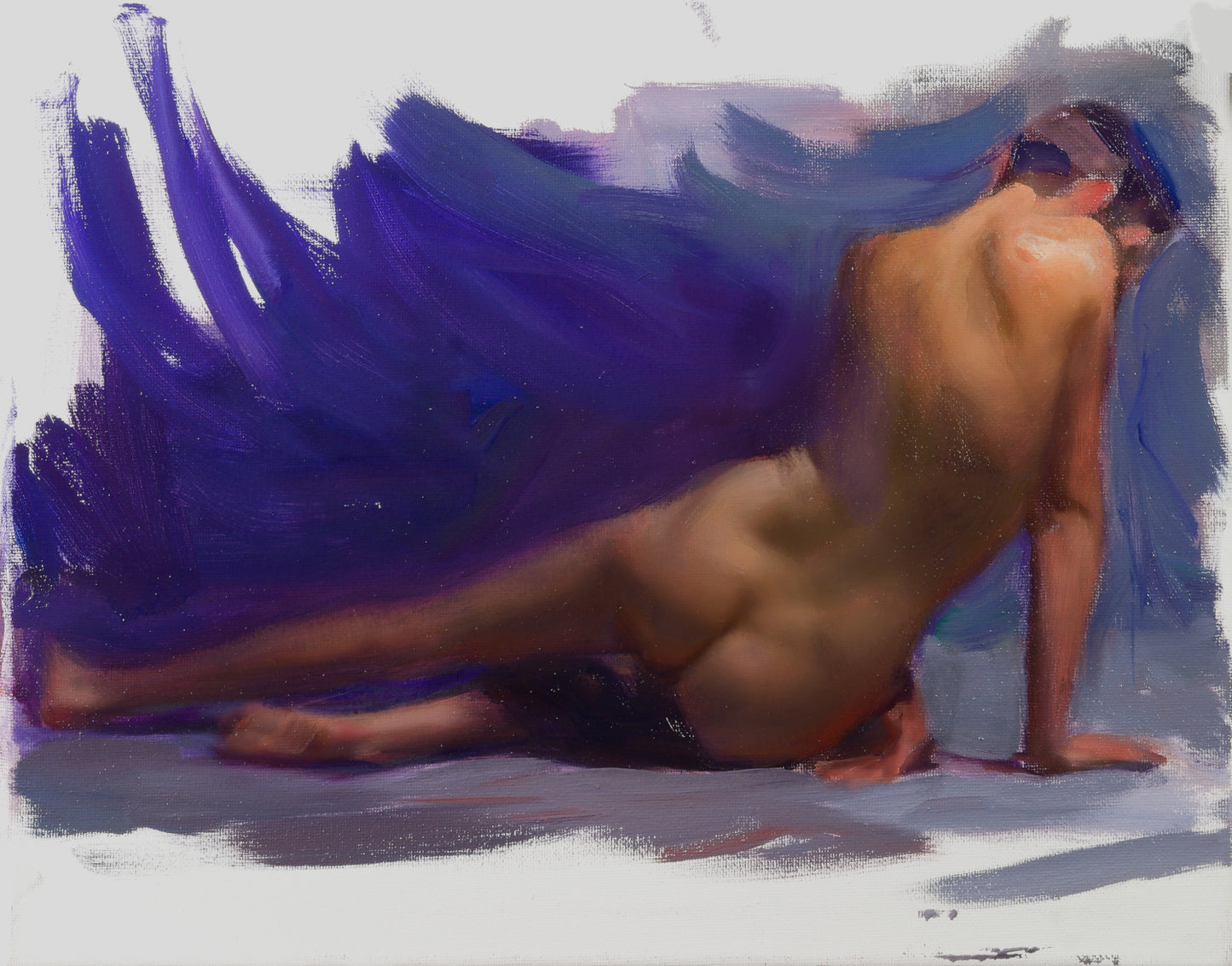 Nude Study in Lilac